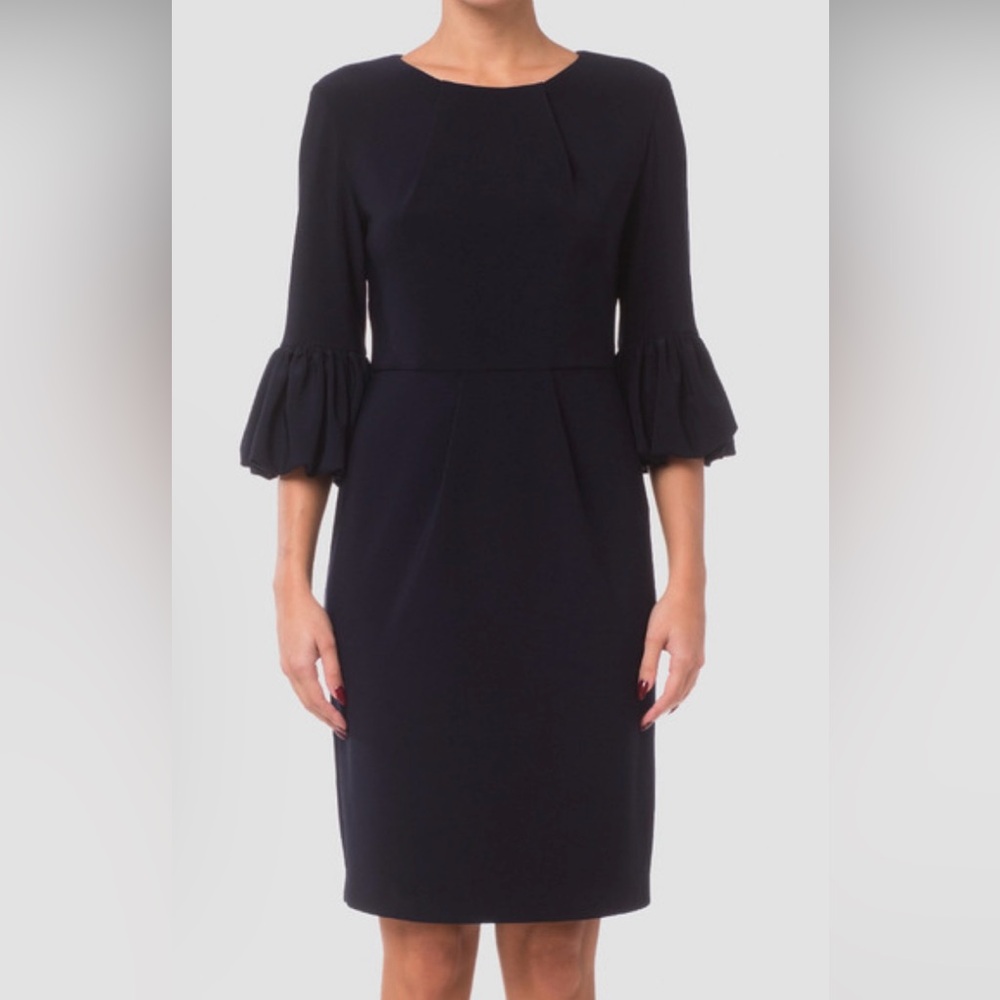 Betsy & Adam • Puff Sleeve Sheath Dress